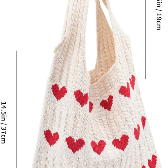 Crochet Tote Bag Soft Knit Large Capacity Summer Beach Travel Women - Picture 5 of 6